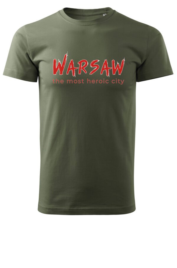 Patriotyczna Koszulka Unisex "Warszawa - bohaterskie miasto" – Wybierz Kolor!