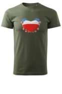 Patriotyczna Koszulka Unisex "Polska w sercu" – Wybierz Kolor!