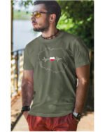 Patriotyczna Koszulka Unisex "Polska w sercu" - puls życia ojczyzny – Wybierz Kolor!