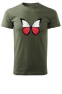 Patriotyczna Koszulka Unisex "Polski Motyl wolności" – Wybierz Kolor!