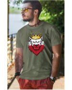 Patriotyczna Koszulka Unisex "Polski Królewski Wilk" – Wybierz Kolor!