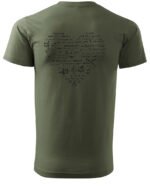 Koszulka Matematyczne serce, dla miłośników liczb – edycja Midnight, Unisex