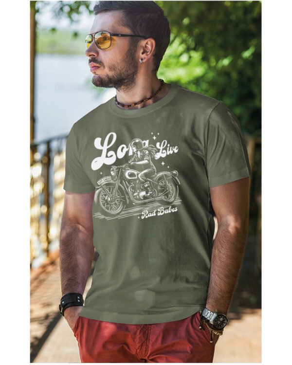Koszulka Jazda, wolność, niezależność, „Long Live Rad Babes” – edycja White, Unisex