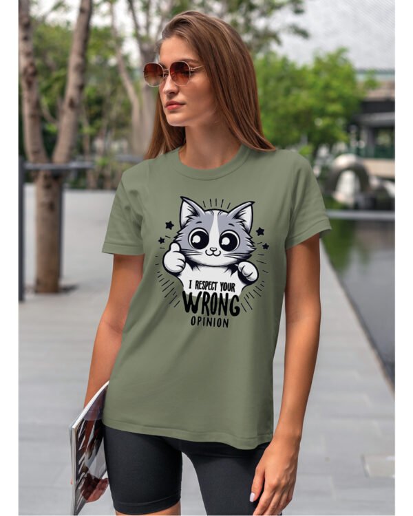 Koszulka Wrong Opinion <br>Szanuję twoją błędną opinię - Unisex, dla niej