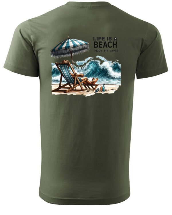 Koszulka Life is a Beach <br>Enjoy the waves - Unisex, dla niego