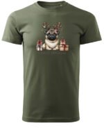 Świąteczna Koszulka “Merry Pugmas – Świąteczny Mops” – Unisex