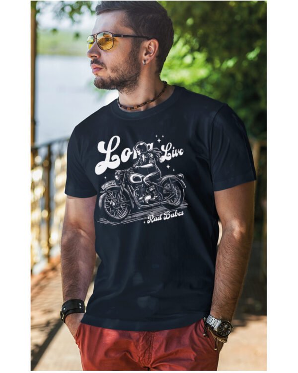 Koszulka Jazda, wolność, niezależność, „Long Live Rad Babes” – edycja White, Unisex