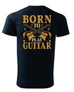 Koszulka Muzyczne serce „Born to play guitar” – Unisex
