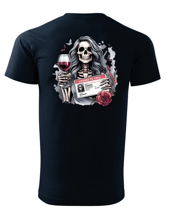 Koszulka License to Chill <br>Wino i relaks - Unisex, dla niego