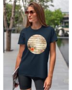 Koszulka Muzyczna harmonia <br>Nuty i kwiaty - Unisex, dla niej