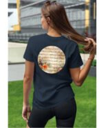 Koszulka Muzyczna harmonia <br>Nuty i kwiaty - Unisex, dla niej
