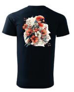 Koszulka Egzotyczny Urok Natury <br>Papuga w Kwiatowym Otoczeniu - Unisex, dla niego