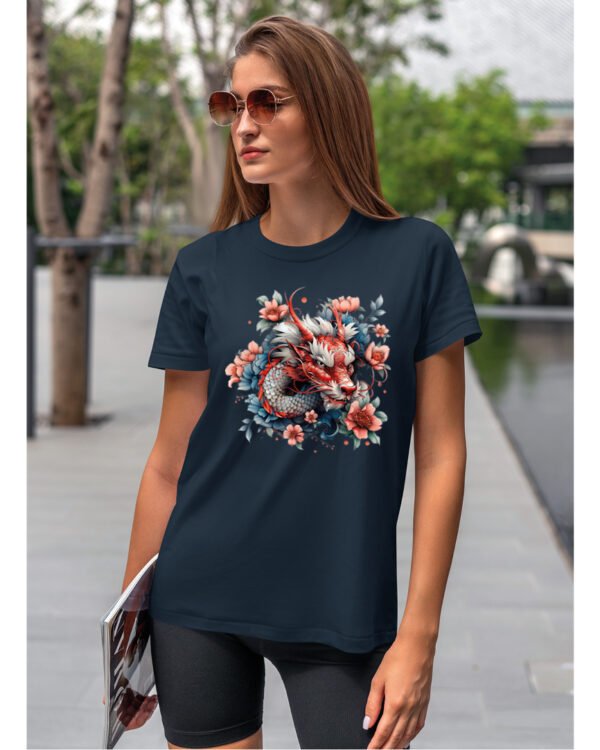 Koszulka Mistyczny Smok <br>Orientalna harmonia - Unisex, dla niej