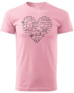 Koszulka Matematyczne serce, dla miłośników liczb – edycja Midnight, Unisex