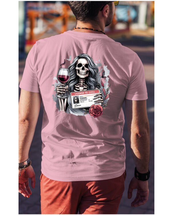 Koszulka License to Chill <br>Wino i relaks - Unisex, dla niego
