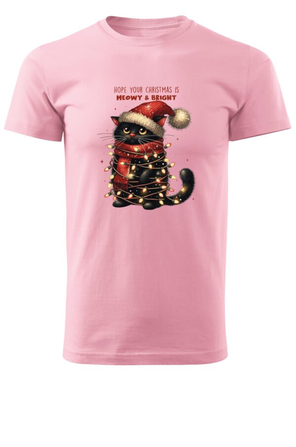 Świąteczna Koszulka “Kot - Meowy & Bright” – Unisex
