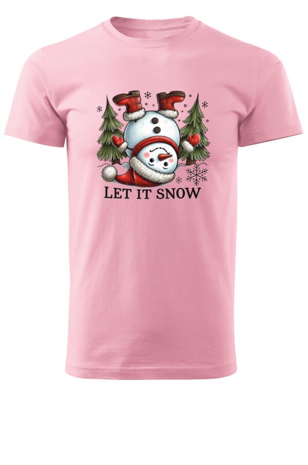 Świąteczna Koszulka “Let It Snow – Wesoły Bałwanek” – Unisex