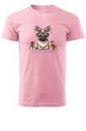 Świąteczna Koszulka “Merry Pugmas – Świąteczny Mops” – Unisex