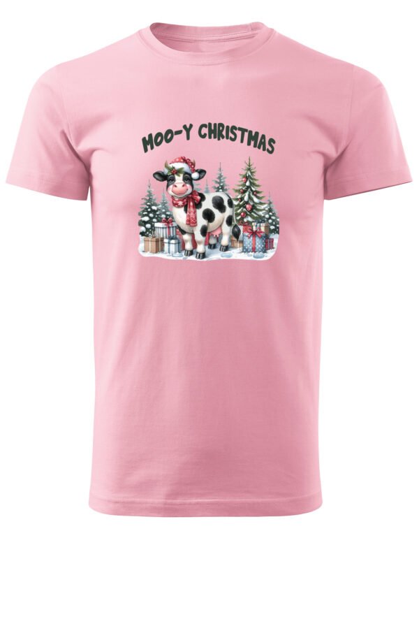 Świąteczna Koszulka “Moo-y Christmas – Świąteczna Krówka" – Unisex