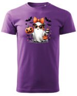 Halloweenowa Koszulka Unisex "Stylowy Duch" – Wybierz Kolor!