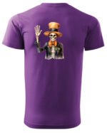 Halloweenowa Koszulka Unisex "Szkielet Dżentelmen" – Wybierz Kolor!