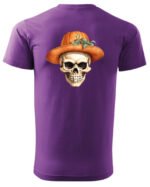 Halloweenowa Koszulka Unisex "Dynia i Czaszka" – Wybierz Kolor!
