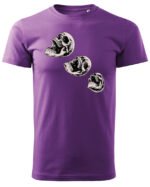 Halloweenowa Koszulka Unisex "Skull Trio" – Wybierz Kolor!