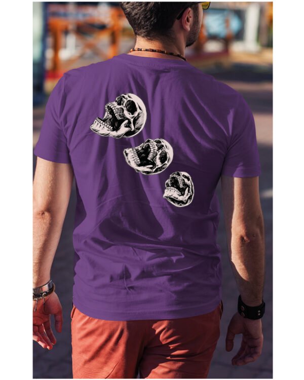 Halloweenowa Koszulka Unisex "Skull Trio" – Wybierz Kolor!
