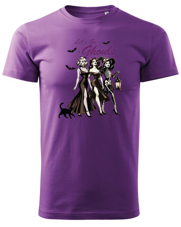 Halloweenowa Koszulka Unisex "Let’s Go Ghouls"- Girls Squad – Wybierz Kolor!