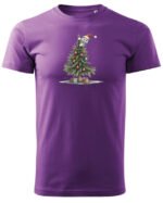 Świąteczna Koszulka “It’s That Time Again – Kot na Choince” – Unisex