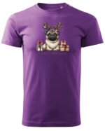 Świąteczna Koszulka “Merry Pugmas – Świąteczny Mops” – Unisex