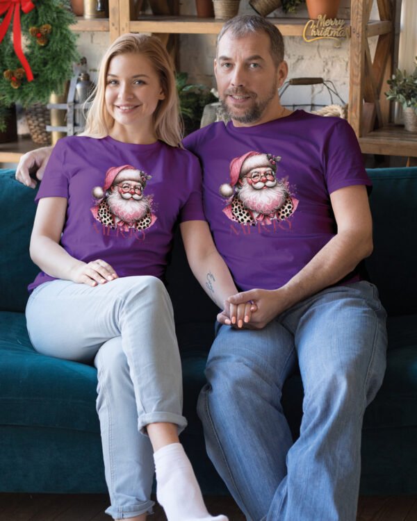 Świąteczna Koszulka “Stylowy Święty Mikołaj – Merry Christmas” – Unisex