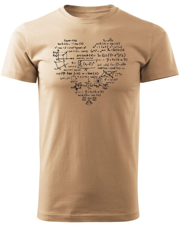 Koszulka Matematyczne serce, dla miłośników liczb – edycja Midnight, Unisex