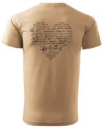 Koszulka Matematyczne serce, dla miłośników liczb – edycja Midnight, Unisex