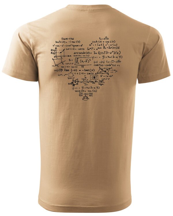 Koszulka Matematyczne serce, dla miłośników liczb – edycja Midnight, Unisex