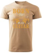 Koszulka Muzyczne serce „Born to play guitar” – Unisex