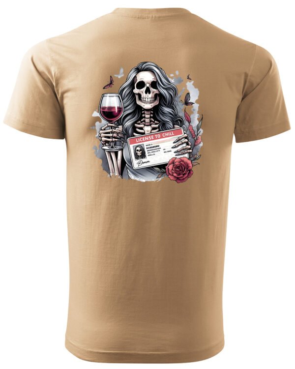 Koszulka License to Chill <br>Wino i relaks - Unisex, dla niego