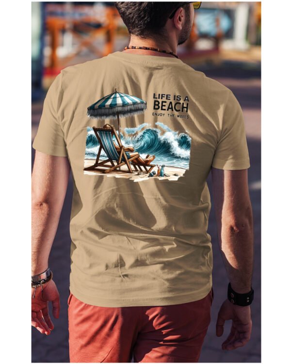 Koszulka Life is a Beach <br>Enjoy the waves - Unisex, dla niego