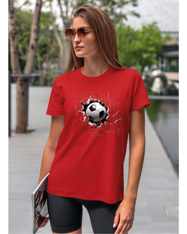 Koszulka Siła futbolu, „Piłka przebija wszystko” – Unisex