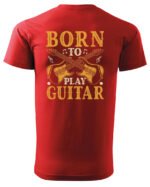 Koszulka Muzyczne serce „Born to play guitar” – Unisex