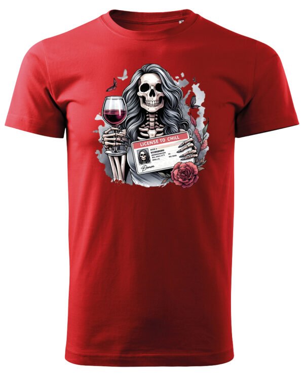Koszulka License to Chill <br>Wino i relaks - Unisex, dla niego