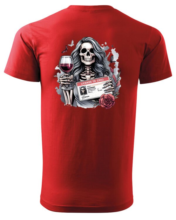 Koszulka License to Chill <br>Wino i relaks - Unisex, dla niego