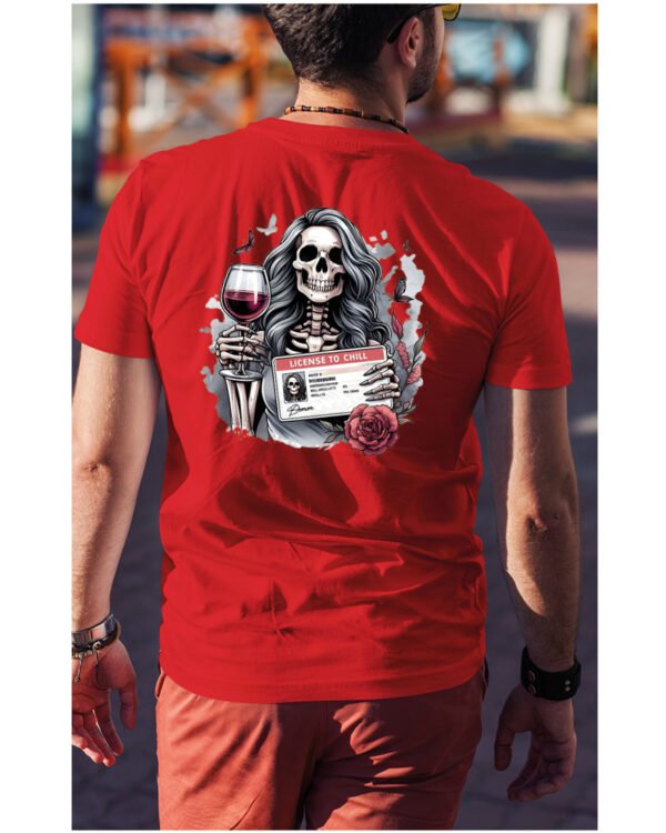 Koszulka License to Chill <br>Wino i relaks - Unisex, dla niego