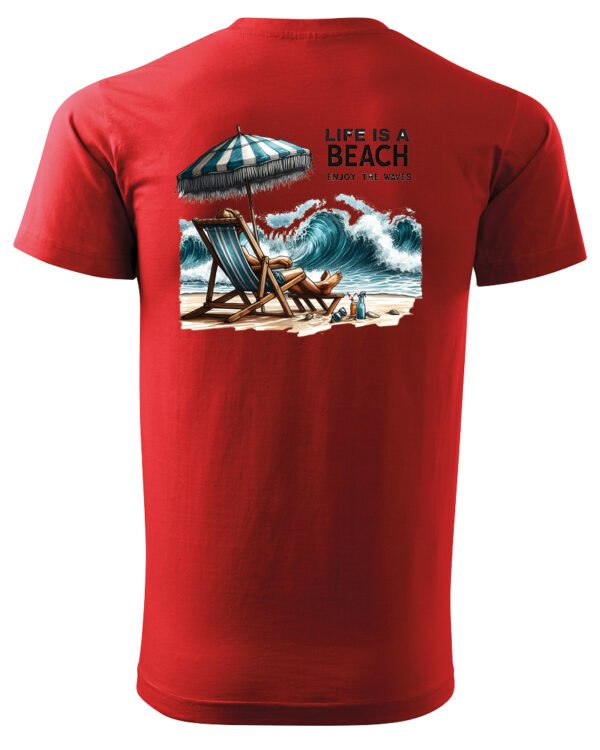 Koszulka Life is a Beach <br>Enjoy the waves - Unisex, dla niego