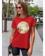 Koszulka Muzyczna harmonia <br>Nuty i kwiaty - Unisex, dla niej