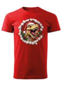 Świąteczna Koszulka “Dinozaur Święty Mikołaj”  – Unisex
