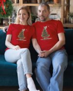 Świąteczna Koszulka “It’s That Time Again – Kot na Choince” – Unisex