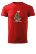 Świąteczna Koszulka “It’s That Time Again – Kot na Choince” – Unisex