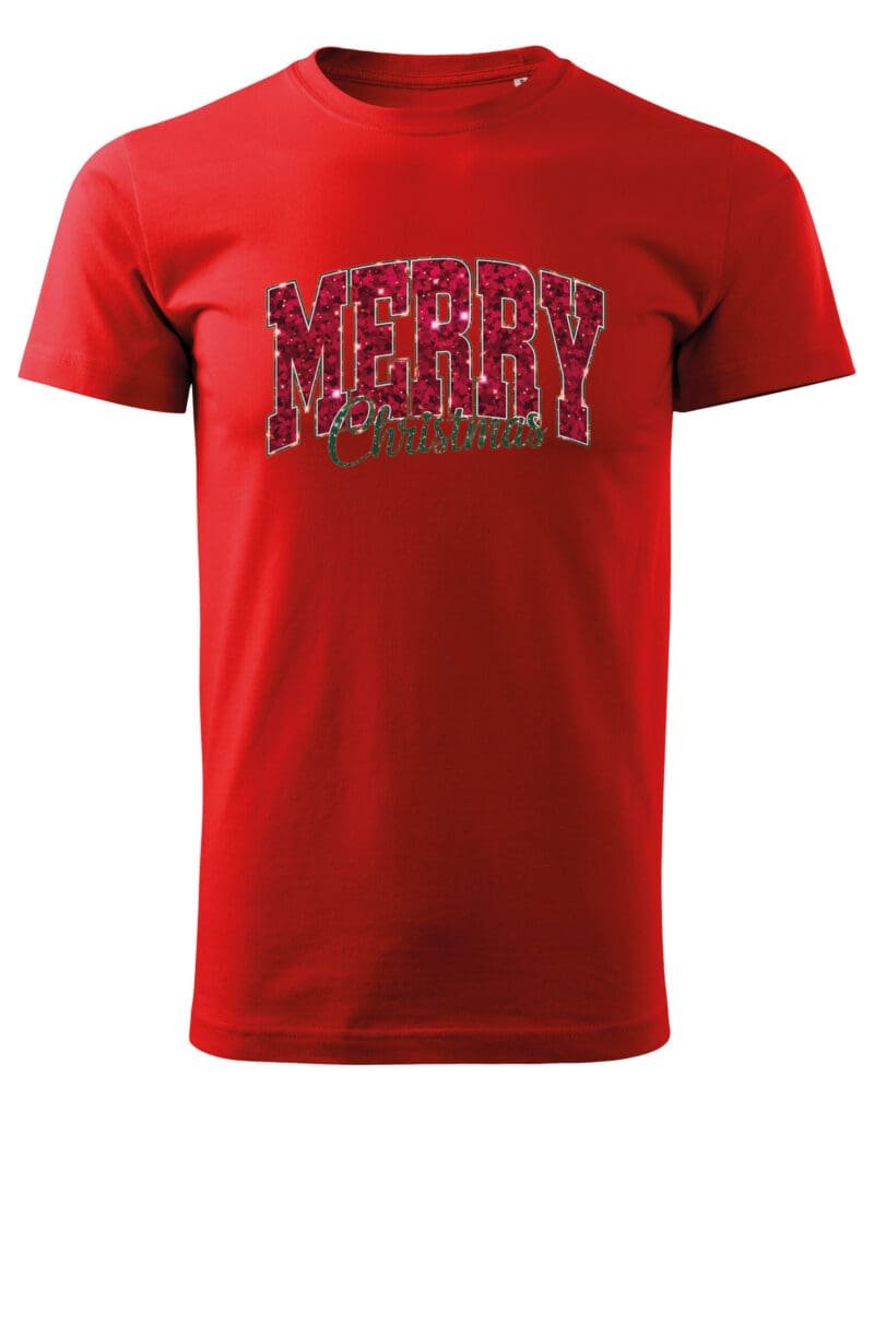 Świąteczna Koszulka “Merry Christmas – Błyszcząca Magia” – Unisex