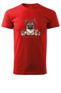 Świąteczna Koszulka “Merry Pugmas – Świąteczny Mops” – Unisex
